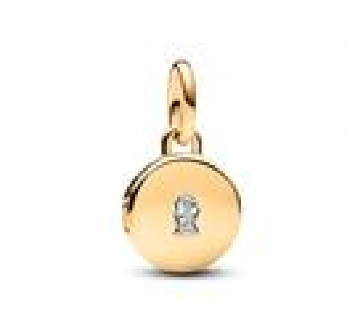 CHARM PANDORA PLATA DORADA MEDALLA QUE SE ABRE 763066C01