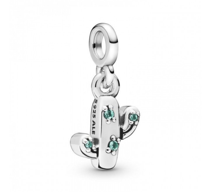 CHARMS PANDORA ME 798372NRG PLATA CACTUS PIEDRAS VERDES