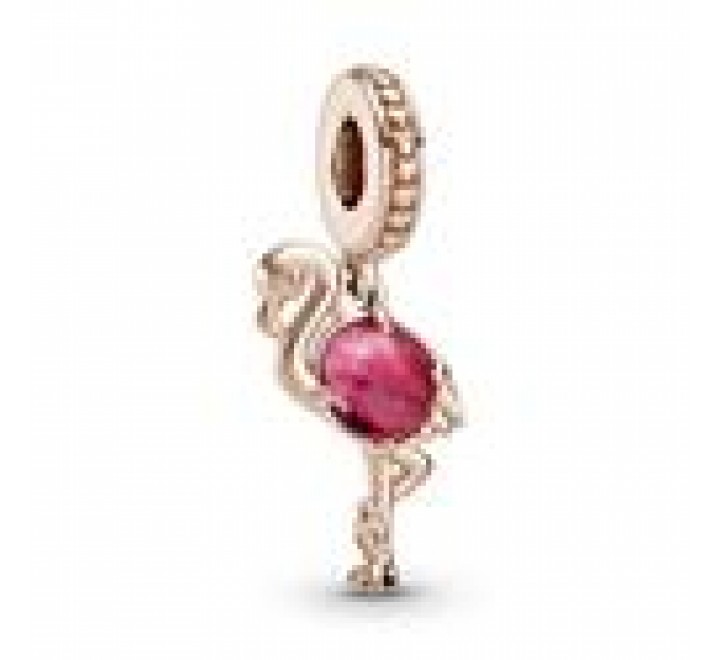 CHARMS PANDORA PLATA ROSADA FLAMENCO PIEDRA ROSA 789431C01