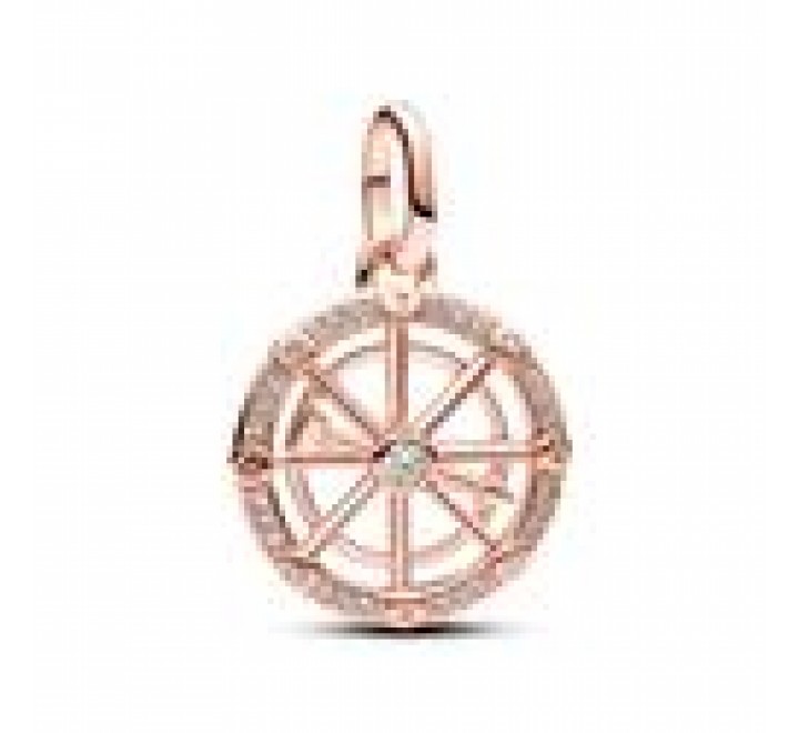 CHARM PANDORA PLATA ROSADA RULETA FORTUNA 783063C01