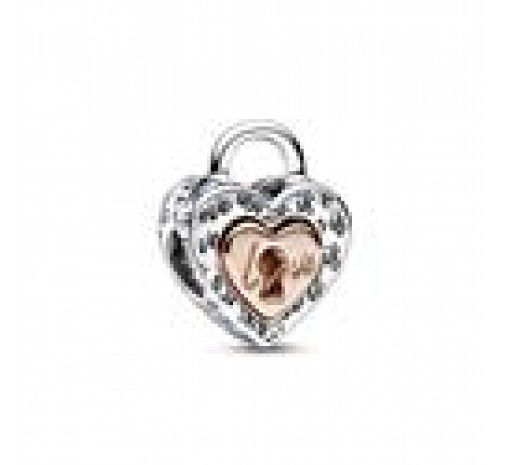 CHARM PANDORA PLATA BICOLOR CORAZON DIVISIBLE 782505C00