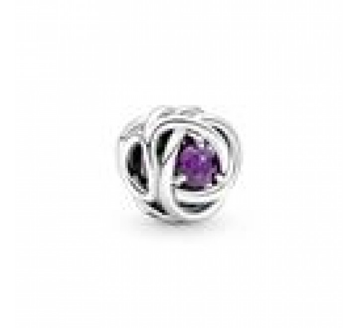 CHARMS PANDORA PLATA CIRCONITA FUCSIA 790065C05
