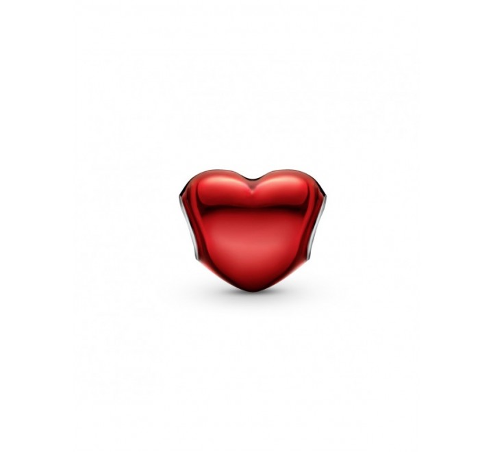 CHARMS PANDORA 799291C02 PLATA CORAZON ESMALTADO ROJO