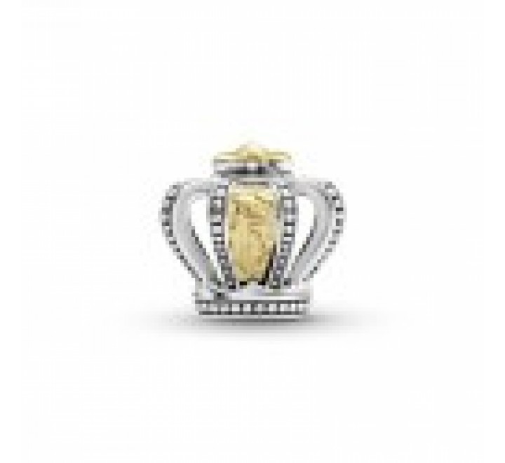 CHARMS PANDORA PLATA BICOLOR CORONA 799340C00
