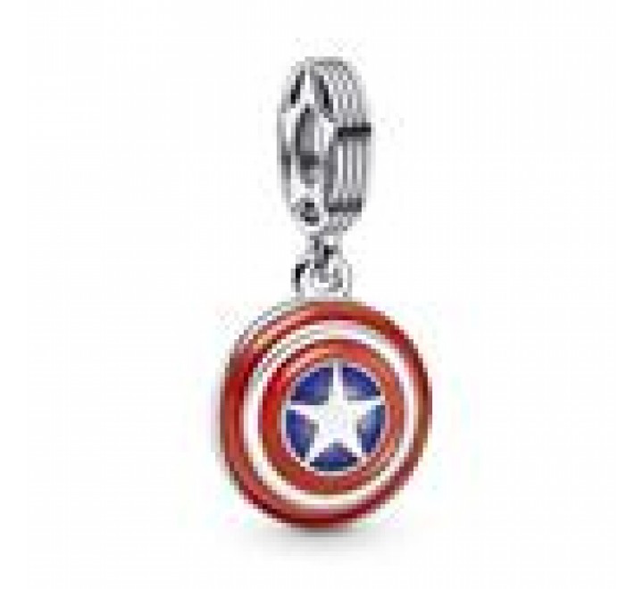 CHARMS PANDORA PLATA ESCUDO CAPITAN AMERICA 790780C01