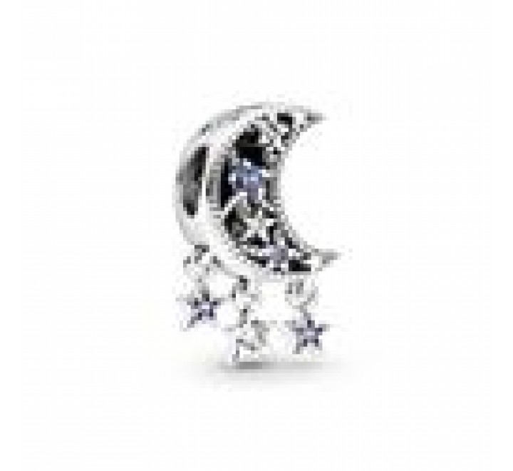 CHARMS PANDORA PLATA ESTRELLAS Y LUNA CRECIENTE 799643C01