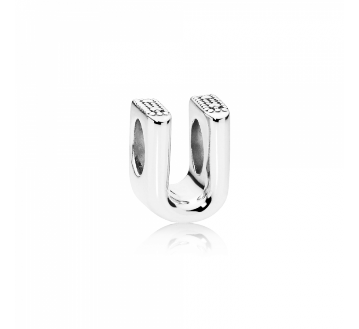 CHARMS PANDORA PLATA LETRA U 797475