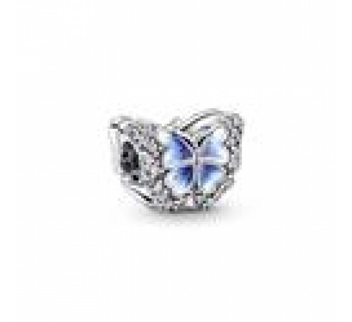 CHARM PANDORA PLATA MARIPOSA AZUL ESMALTES 790761C01
