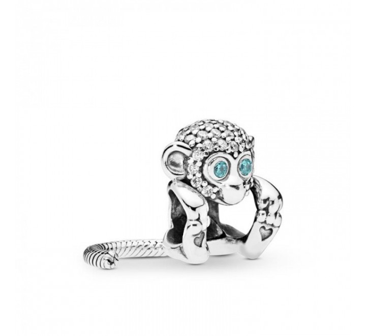 CHARMS PANDORA PLATA MONO CIRCONITAS 798054CZ