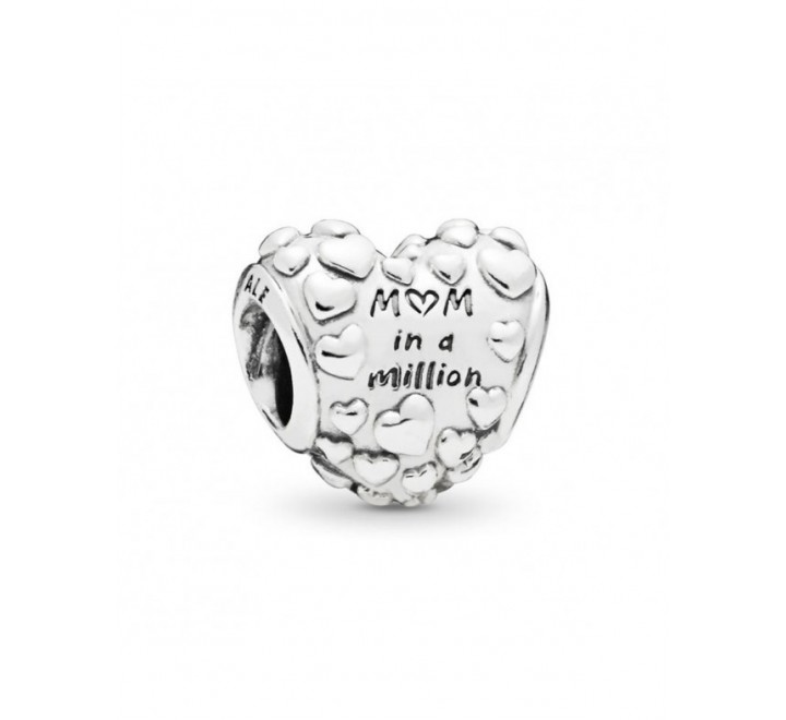 CHARMS PANDORA PLATA CORAZON MAMA 797781CZR
