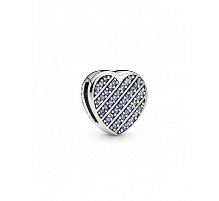 CHARMS PANDORA REFLEXIONS 799346C01 PLATA CORAZON AZUL