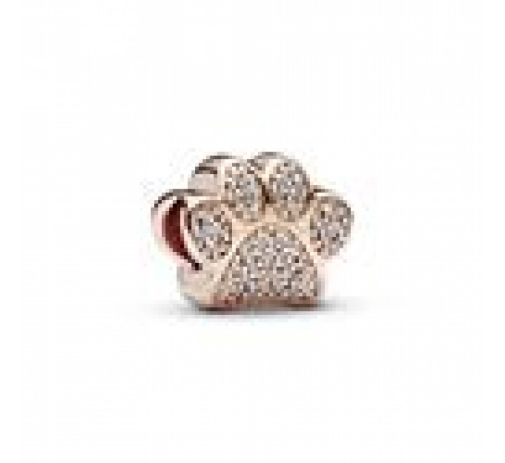 CHARM PANDORA PLATA ROSADA HUELLA CIRCONITAS 781714C01