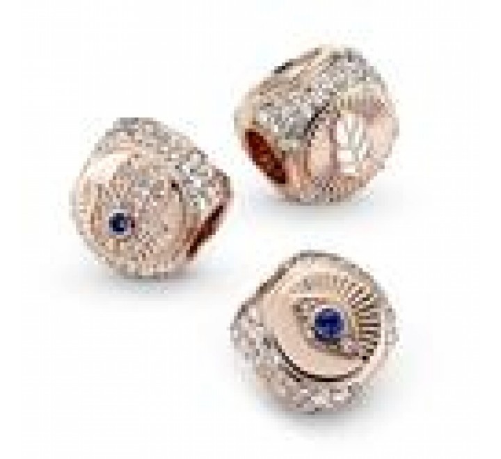 CHARMS PANDORA PLATA ROSADA TRES CARAS SUERTE 780101C01