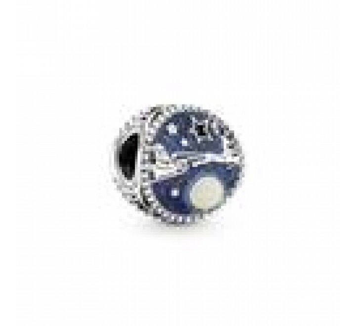 CHARMS PANDORA PLATA SANTA Y RENO ESMALTE AZUL 790033C01