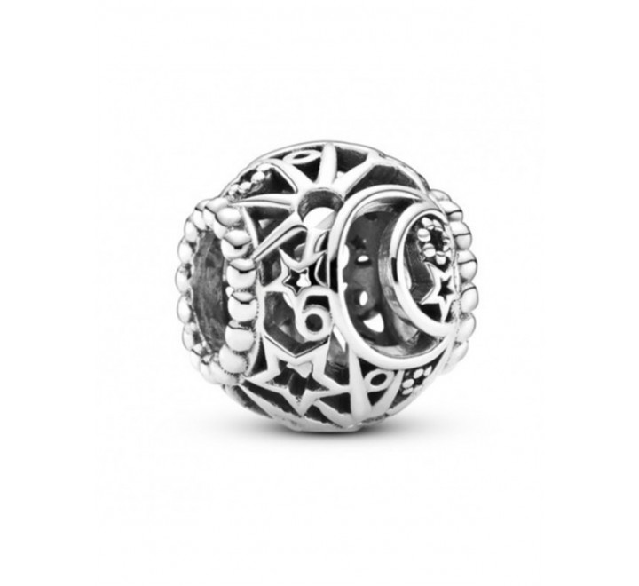 CHARMS PANDORA PLATA BOLA LUNA Y ESTRELLAS 799183C00