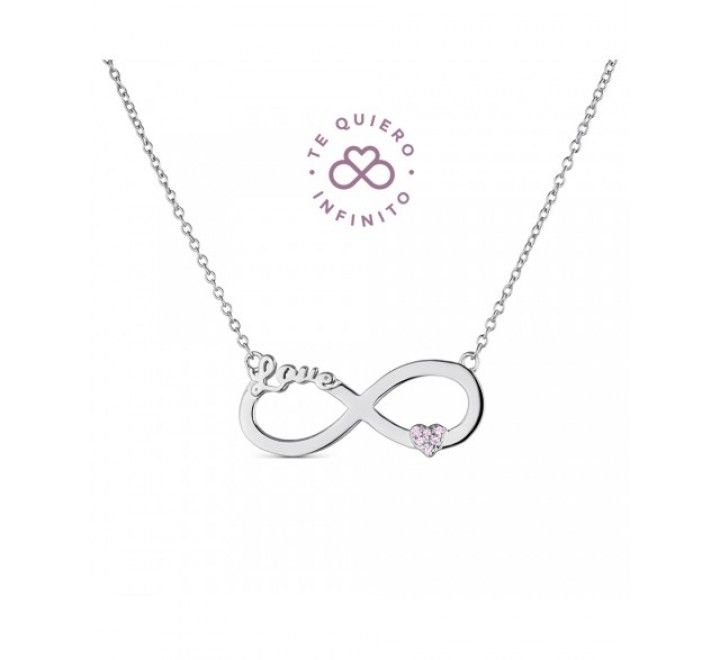GARGANTILLA PLATA INFINITO LOVE Y CORAZON 9112716