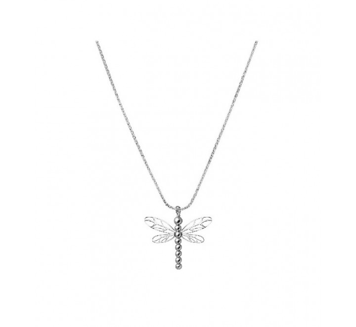 GARGANTILLA PLATA LIBELULA ALAS CALADAS CO2873R