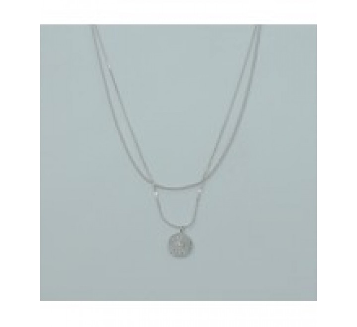 GARGANTILLA IVOIRE METAL DORADO DOBLE MOTIVO Z2015117/D