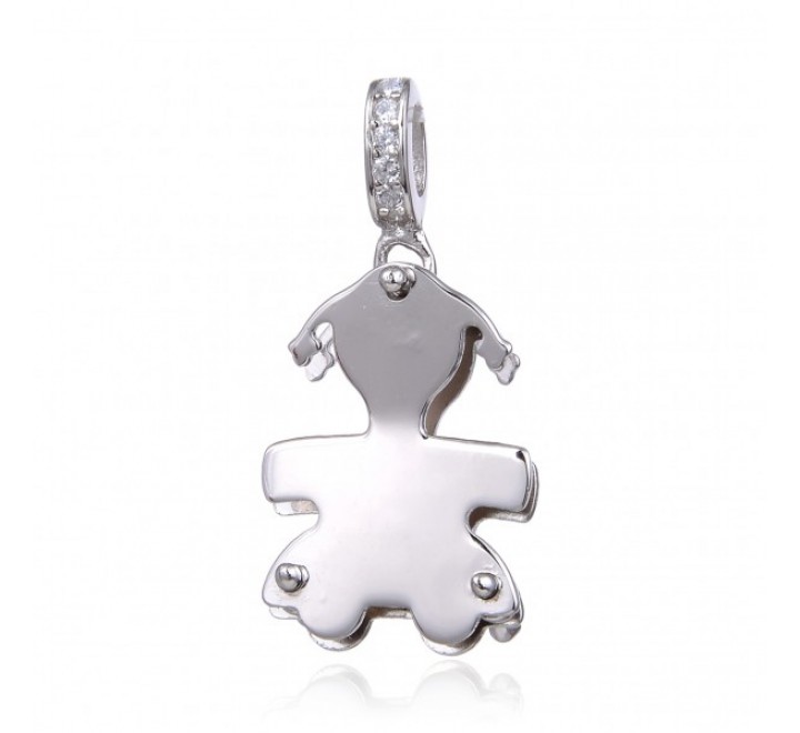 COLGANTE EN PLATA  NIÑA C7562A