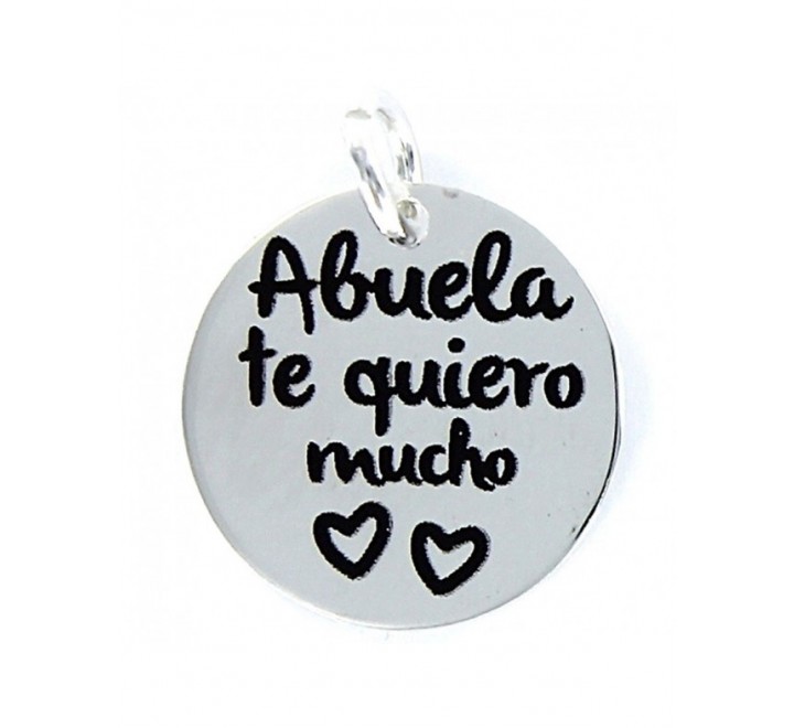 COLGANTE PROMOJOYA 9092545 PLATA MY LIFE DISCO 18 MM