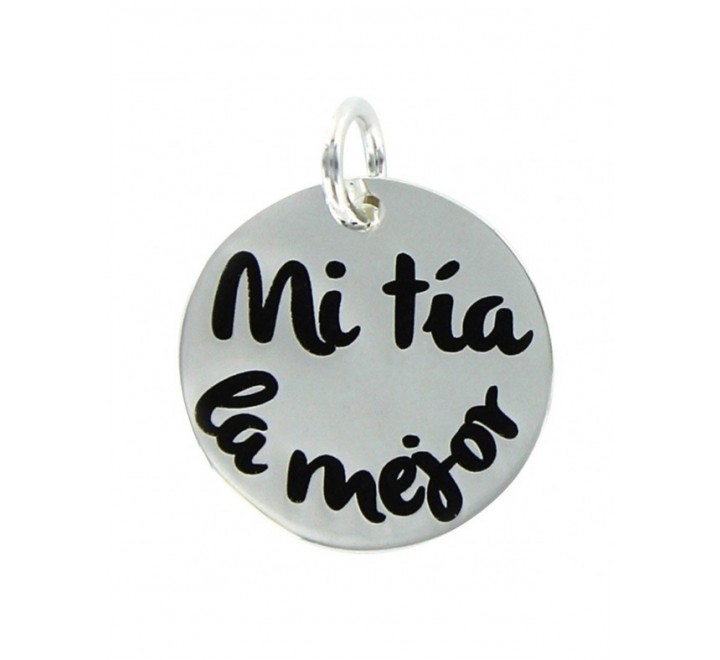 COLGANTE PROMOJOYA 9089852 PLATA MY LIFE DISCO 18 MM