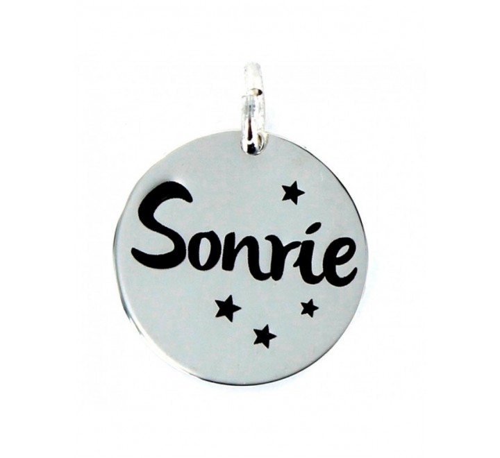 COLGANTE PROMOJOYA 9094985 PLATA MY LIFE DISCO 18 MM