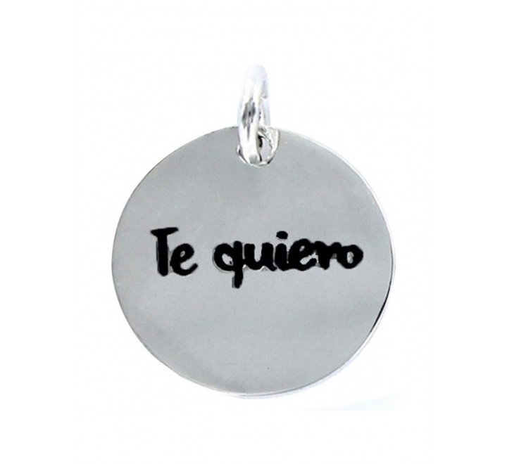 COLGANTE PROMOJOYA 9088079 PLATA MY LIFE DISCO 18 MM