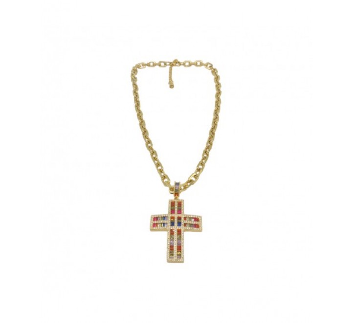 COLGANTE IVOIRE DE METAL Y PIEDRAS Z2016135