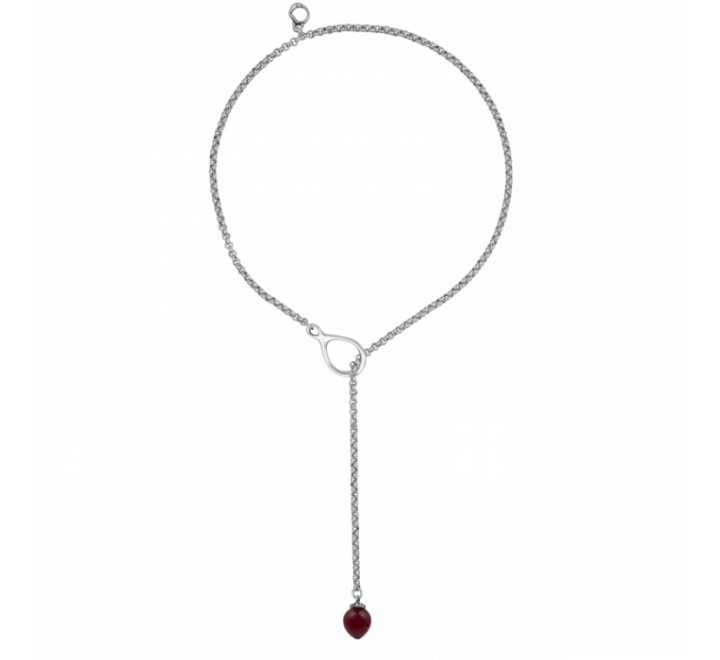 GARGANTILLA CICLON ZAMAK FORMA CORBATA BOLA BURDEOS 213816-32