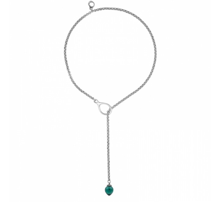 GARGANTILLA CICLON ZAMAK FORMA CORBATA BOLA TURQUESA 213816-12