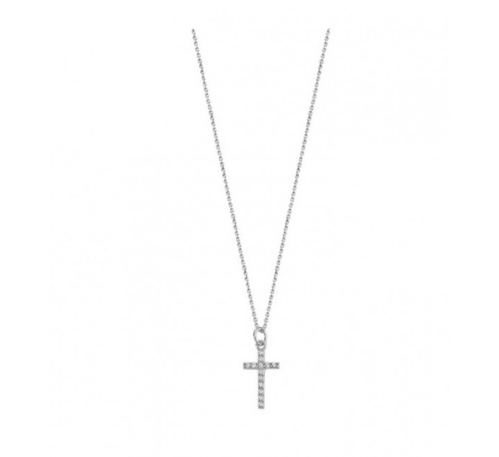 COLLAR PLATA SRA LOTUS CRUZ CIRCONITA LP3066 1 1