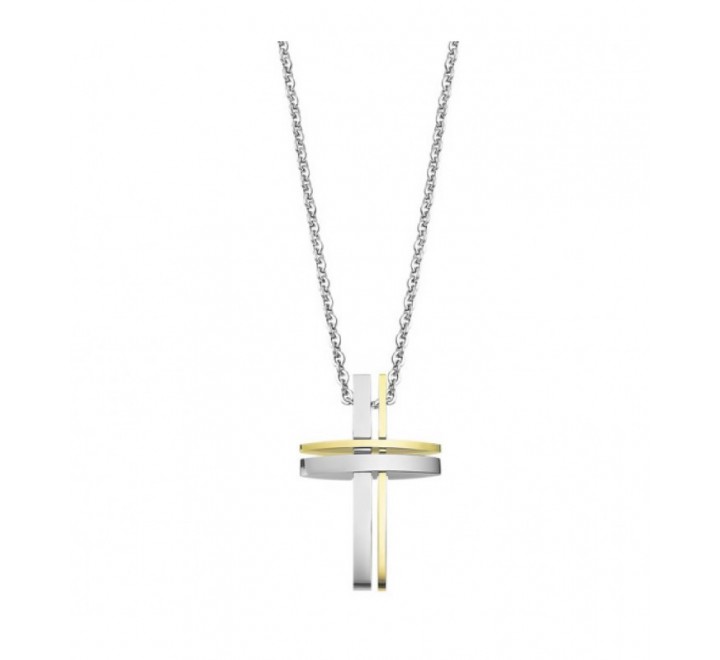 COLLAR LOTUS STYLE ACERO BICOLOR LS1984-1/2