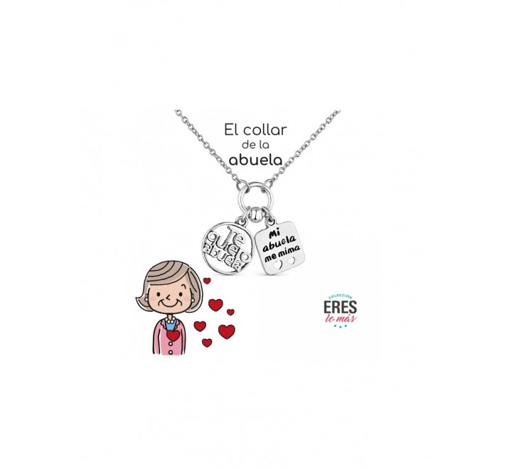 GARGANTILLA PLATA ABUELA CADENA ARO Y DOS MOTIVOS 9111362