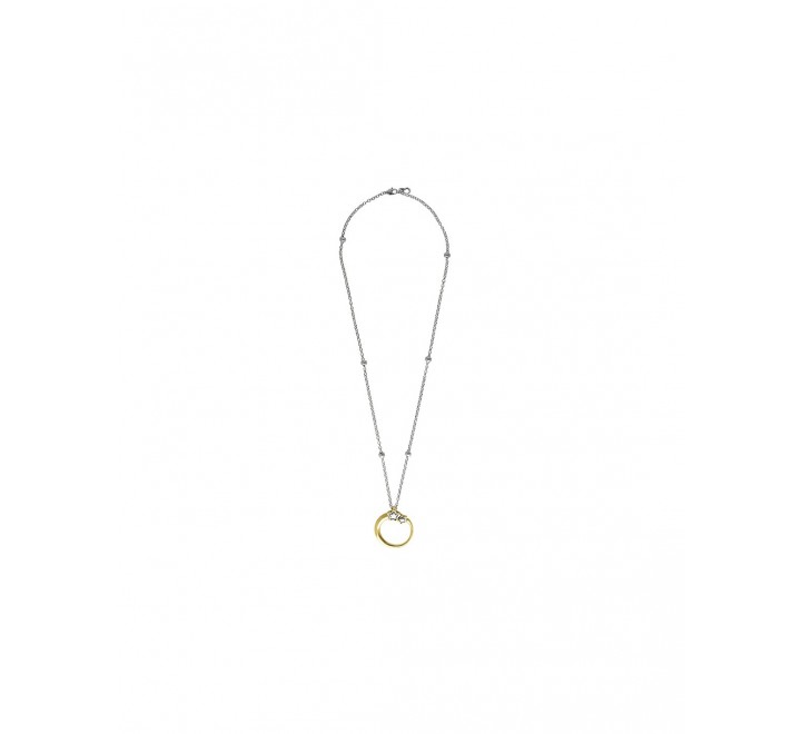 COLLAR CICLON BICOLOR ESTRELLAS LISAS ZAMAK 220813-00