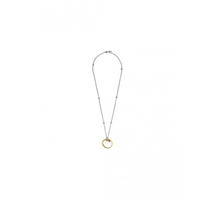 COLLAR CICLON BICOLOR ESTRELLAS COLOR ZAMAK 220813-09