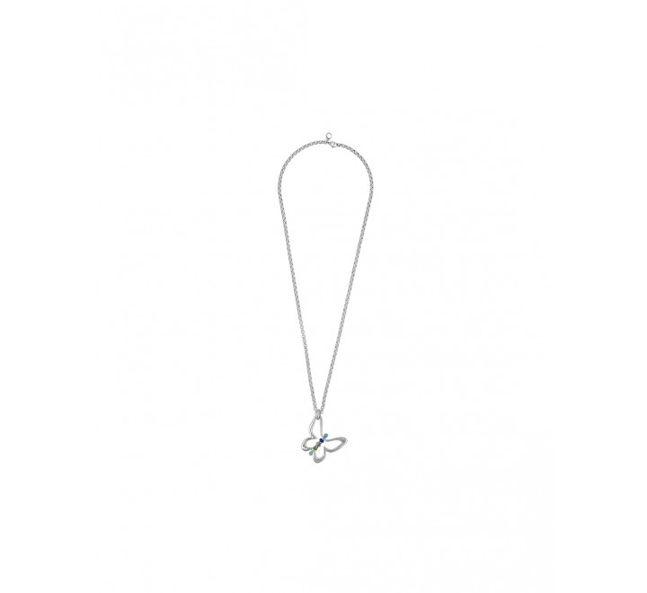 COLLAR CICLON MARIPOSA BOLAS COLOR ZAMAK 221807-12