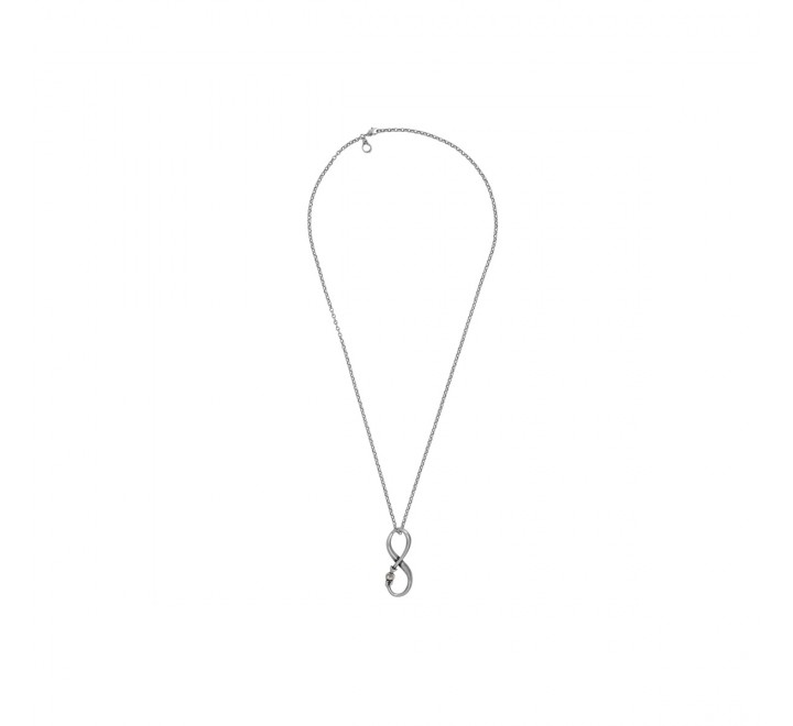 COLLAR CICLON ZAMAK LARGO INFINITO PIEDRA MULTICOLOR 213803-99