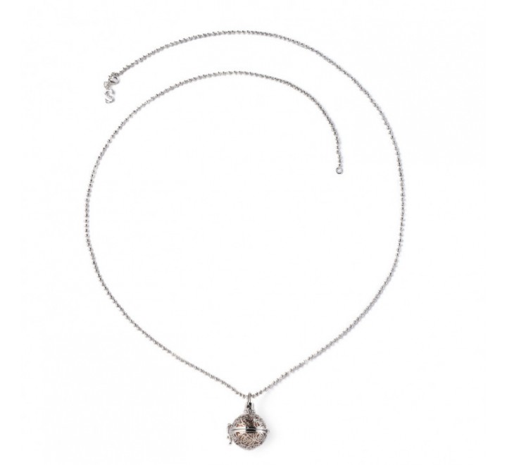 COLLAR LLAMADOR ACERO ANGELES  FLOR J4055