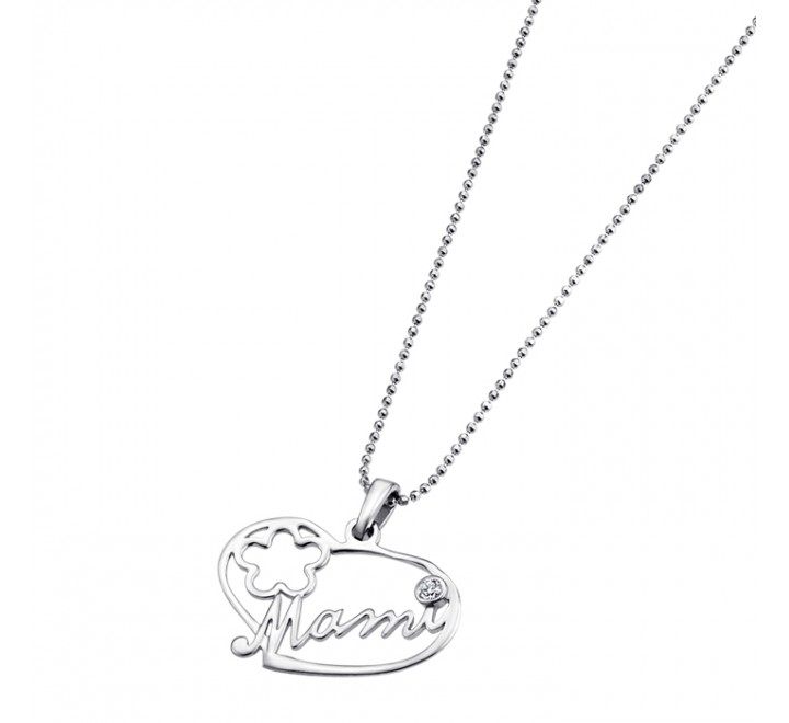 COLLAR PLATA SRA LOTUS MAMA CORAZON CIRCONITA LP1240 1 1