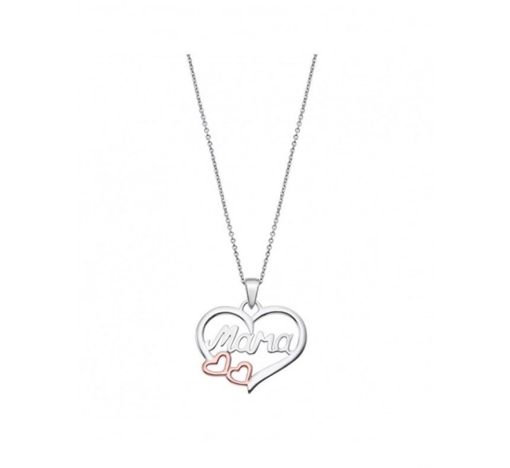 COLLAR PLATA SRA LOTUS MAMA CORAZON LISO LP1812 1 1
