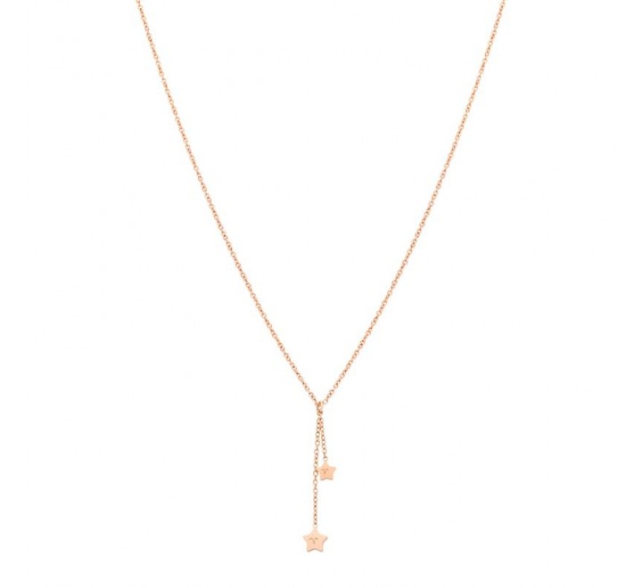 GARGANTILLA MR WONDERFUL WJ20203 ACERO CHAPADO ROSA ESTRELLA