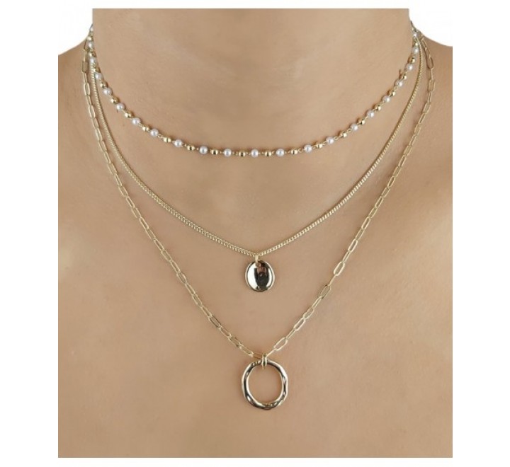 GARGANTILLA IVOIRE Z2014906/D METAL CHAPADO