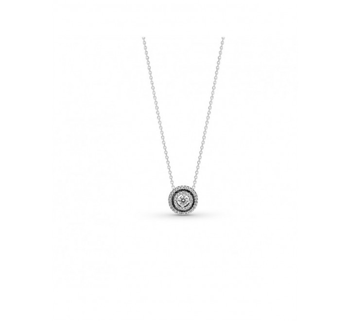COLGANTE PLATA PANDORA DOBLE HALO BRILLANTE 399414C01-45
