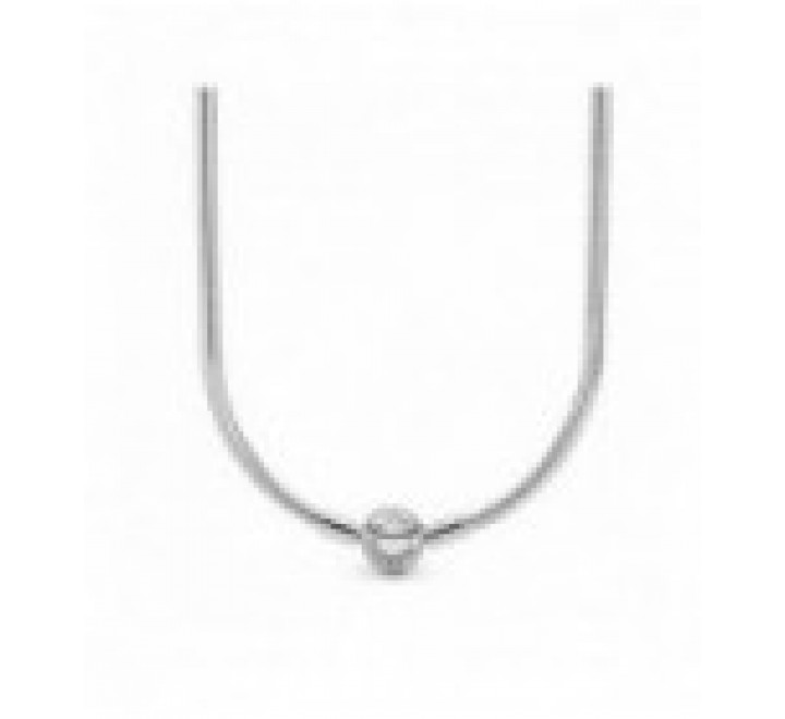 COLLAR PANDORA 590742HV-50 PLATA BROCHE BOLA LISA