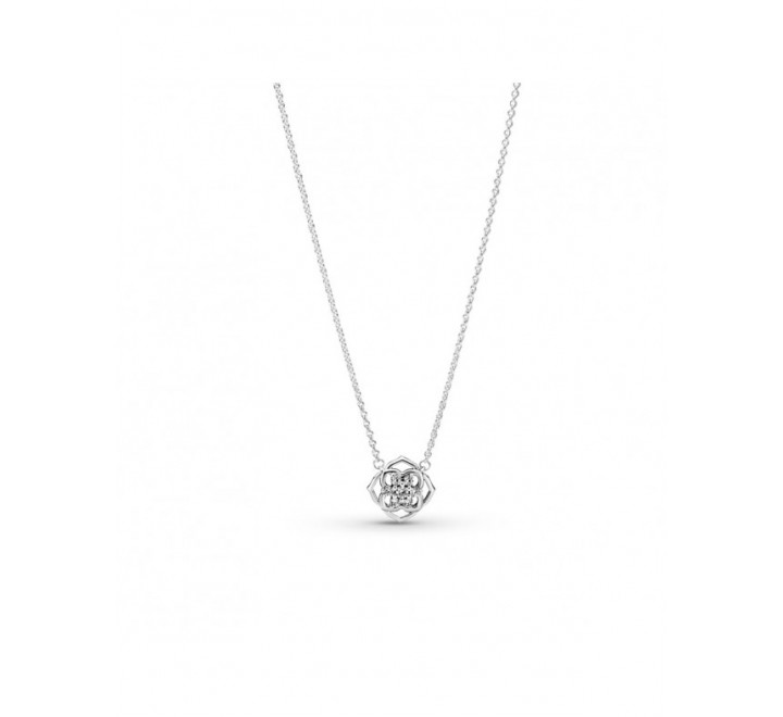 COLLAR PANDORA PLATA FLOR CIRCONITAS 399370C01-45