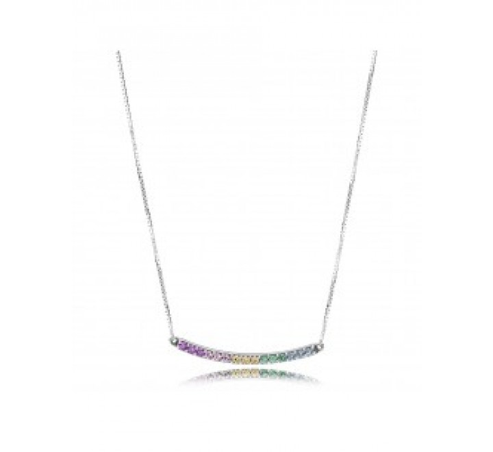 GARGANTILLA PANDORA 397079CFPMX-50 PLATA CIRCONITAS COLORES