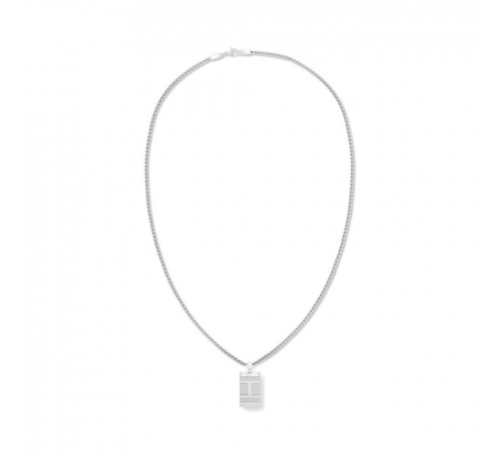 COLLAR TOMMY HILFIGER ACERO COLGANTE CON LOGO MARCA 2790316