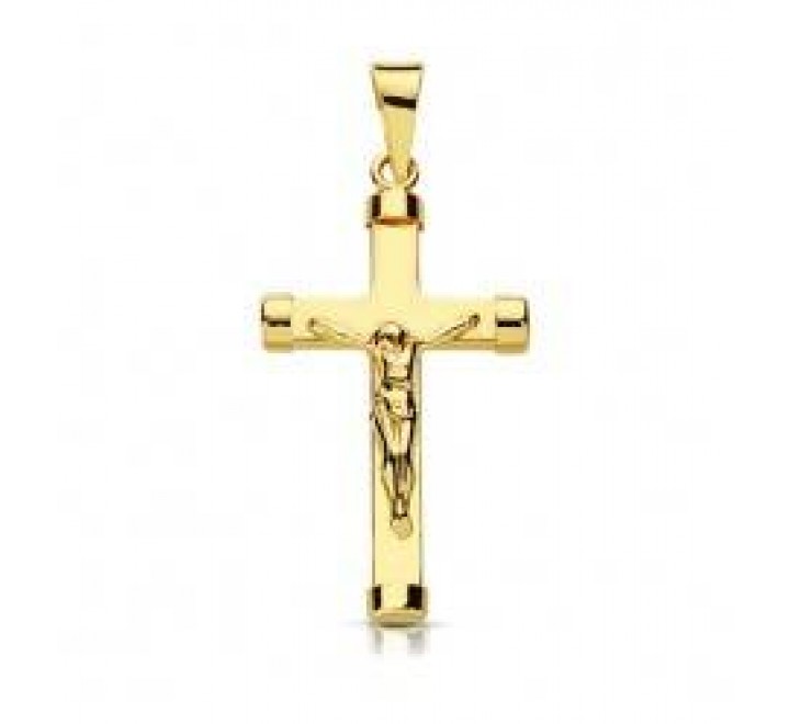 CRUZ ORO 18KTES CRISTO RECTANGULAR 27MLM 13135