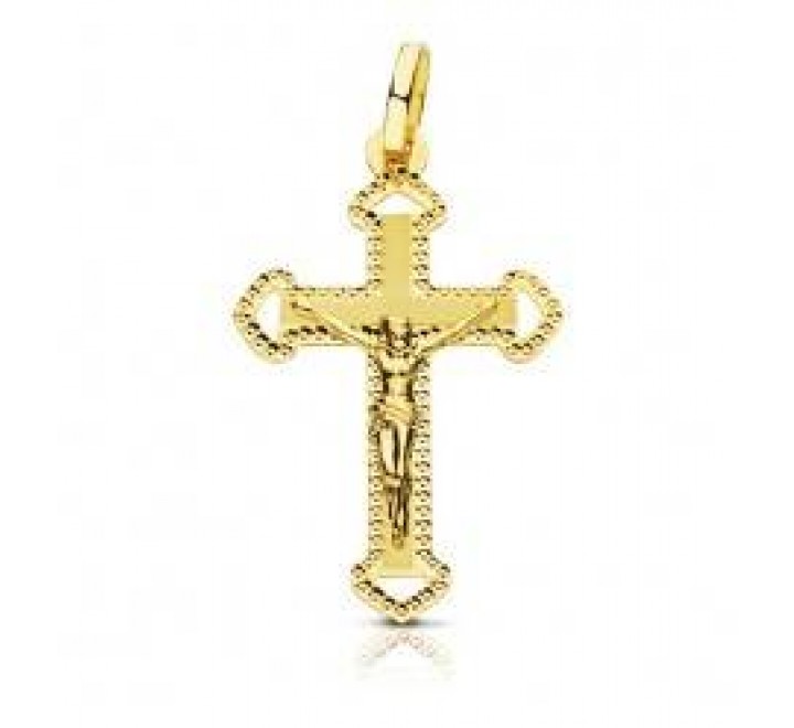 CRUZ ORO 18KTES CRISTO  32MLM  16536