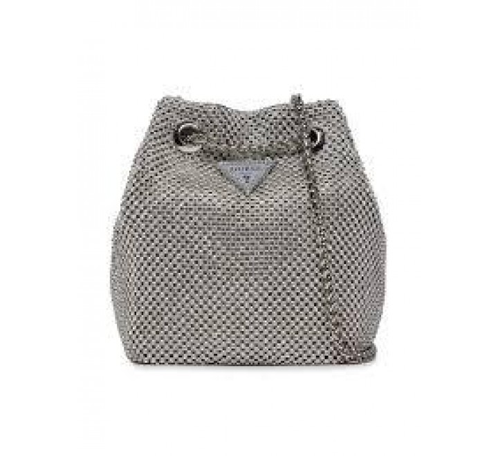 BOLSO GUESS LUA POUCH PLATEADO HWRY920575